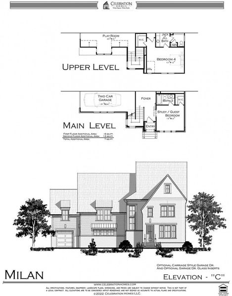 Representative rendering of the exterior for the Milan by Celebration Homes (Image 13).