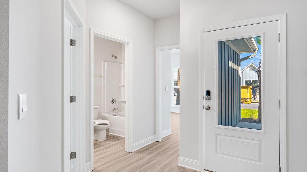 Representative unfurnished interior of a home built from the The Kennedy by D.R. Horton in WindMark Beach, Port Saint Joe (Image 26). Representative unfurnished interior of a home built from the The Kennedy by D.R. Horton in WindMark Beach, Port Saint Joe (Image 26).