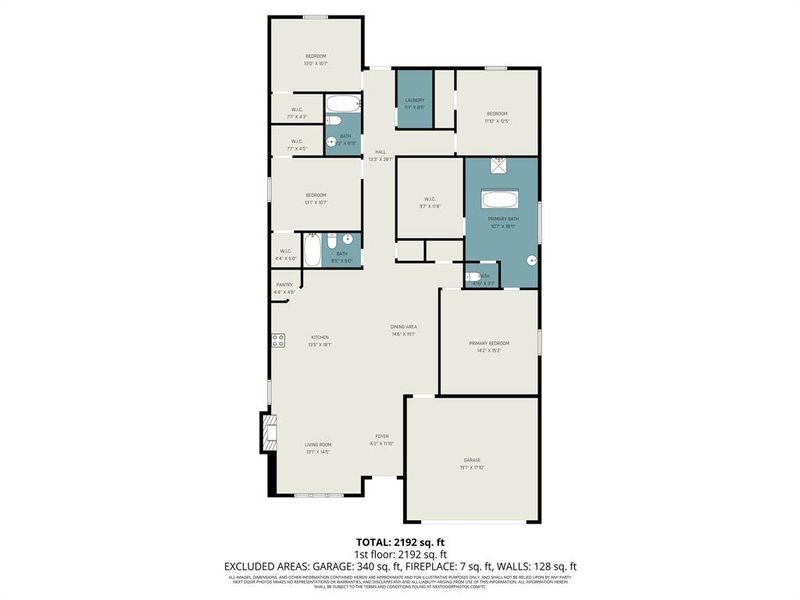 2D floor plan layout of this home in , Dallas, TX (Image 5).