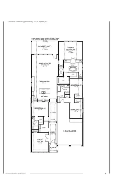 2D floor plan layout of this home in Kresston, Magnolia, TX (Image 5).
