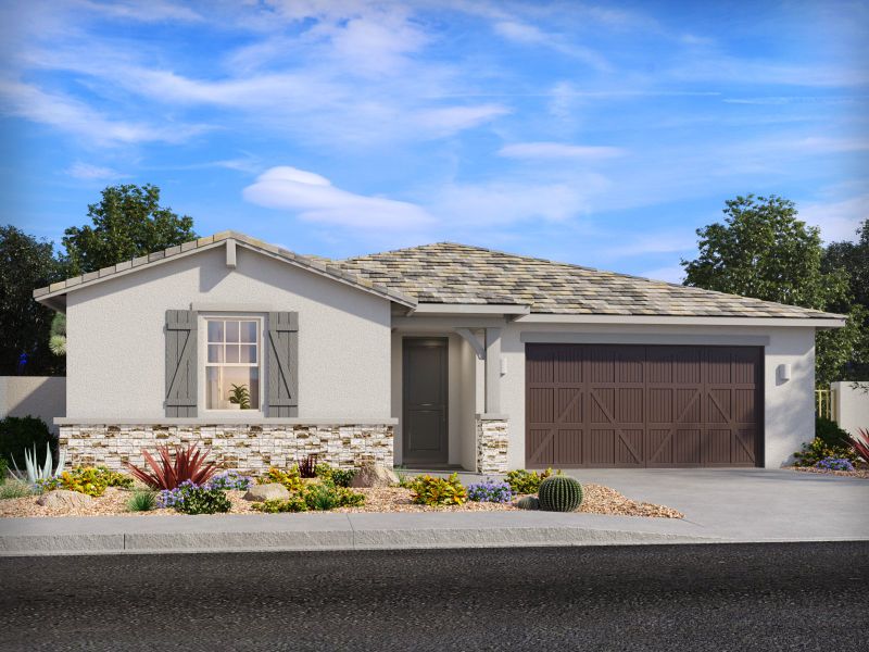 Representative exterior photo of a completed home built from the Diamond by Meritage Homes in Summit at Rocking K, Vail, AZ (Image 2).