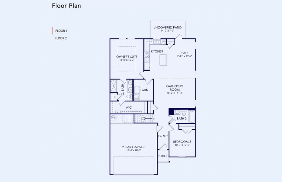 2D floor plan layout of this home in Mobberly Farms, Pilot Point, TX (Image 4). 2D floor plan layout of this home in Mobberly Farms, Pilot Point, TX (Image 4).