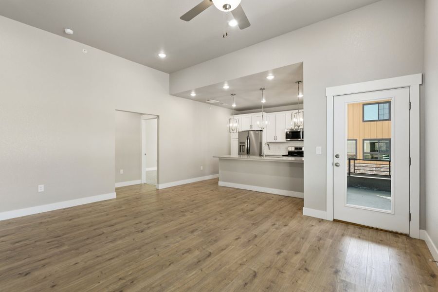 Representative unfurnished interior of a home built from the The Bierstadt by Landmark Homes in Northfield at Old Town, Fort Collins (Image 10).