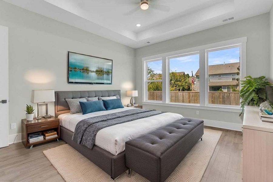 Furnished interior view inside a new home in Hidden Ponds Reserve, Awendaw (Image 5).