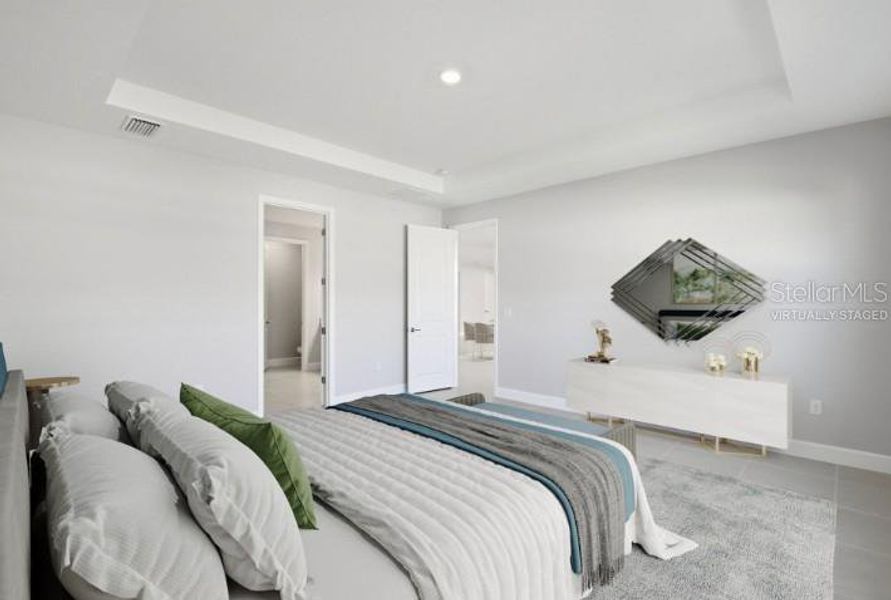 Furnished interior view inside a new home in Harvest at Ovation, Winter Garden (Image 6).