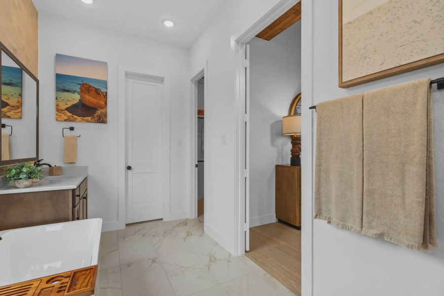 Furnished interior view inside a new home in Westland Ranch, League City (Image 41).