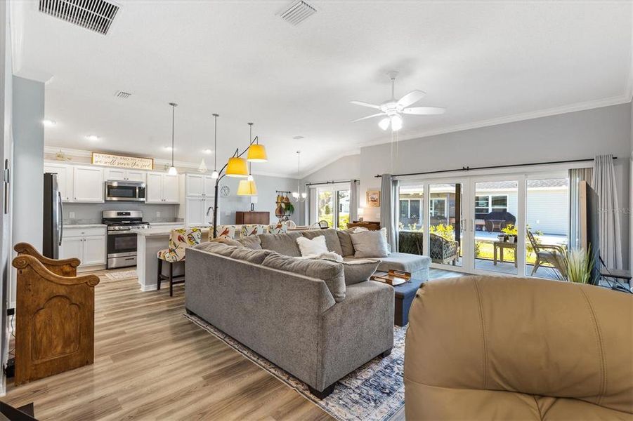 Furnished interior view inside a new home in , The Villages (Image 17).