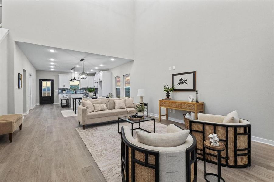 Furnished interior view inside a new home in , Blossom (Image 9).