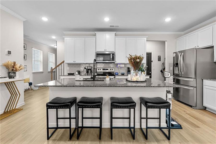 Furnished interior view inside a new home in , Atlanta (Image 9).