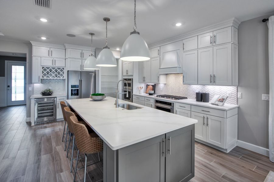 Representative furnished interior of a home built from the Stellar by DiVosta in Costa Pointe, Vero Beach (Image 16).