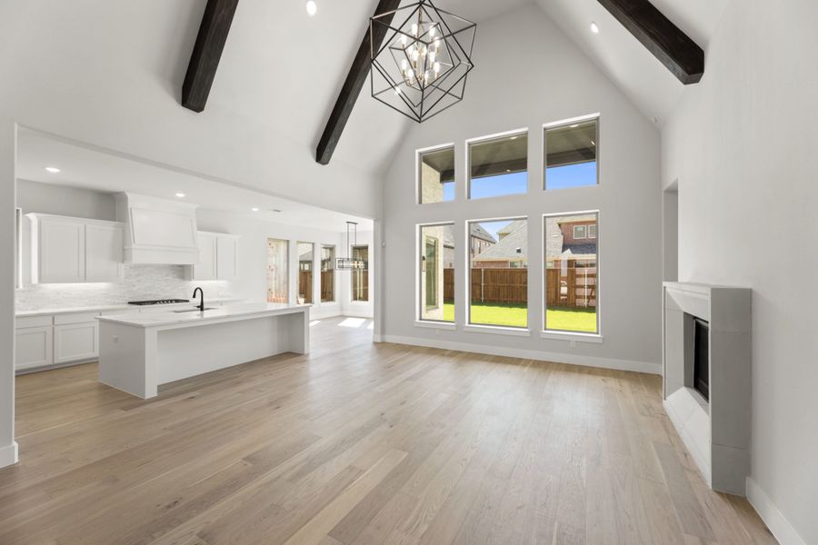 Representative unfurnished interior of a home built from the 5032 by Tradition Homes in Lakewood at Brookhollow – 60′ Lots, Prosper (Image 16).