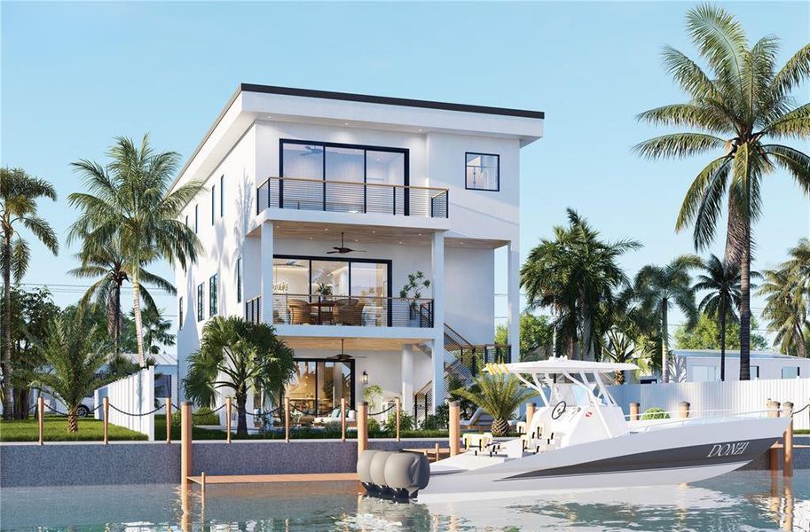 Exterior details and patio area of a home in , Madeira Beach (Image 3).