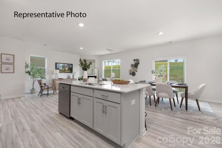 Furnished interior view inside a new home in Cardinal Creek, Charlotte (Image 14).