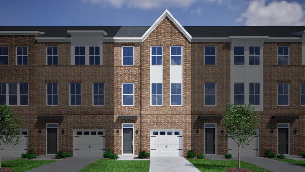 Representative exterior photo of a completed home built from the Corabell 3-Story 1-Car Garage - Vanguard Collection by Mungo Homes in Vista at Cane Bay, Summerville, SC (Image 14).