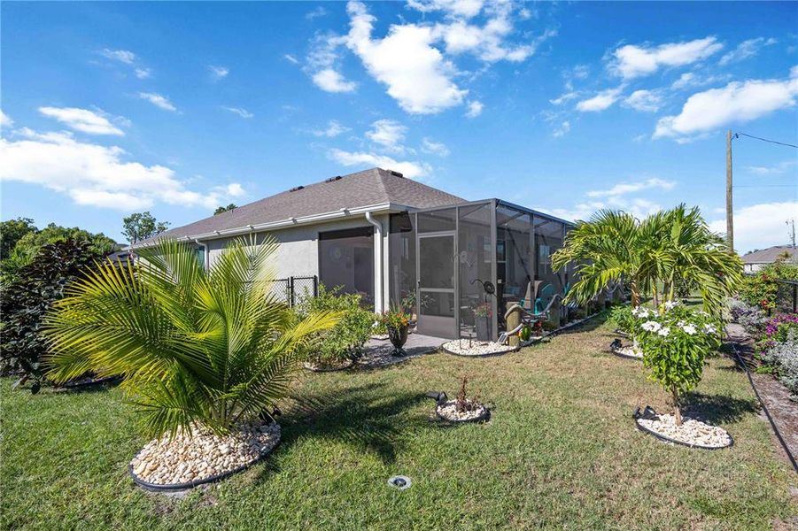 Exterior details and patio area of a home in Burnt Store Village, Punta Gorda (Image 33).