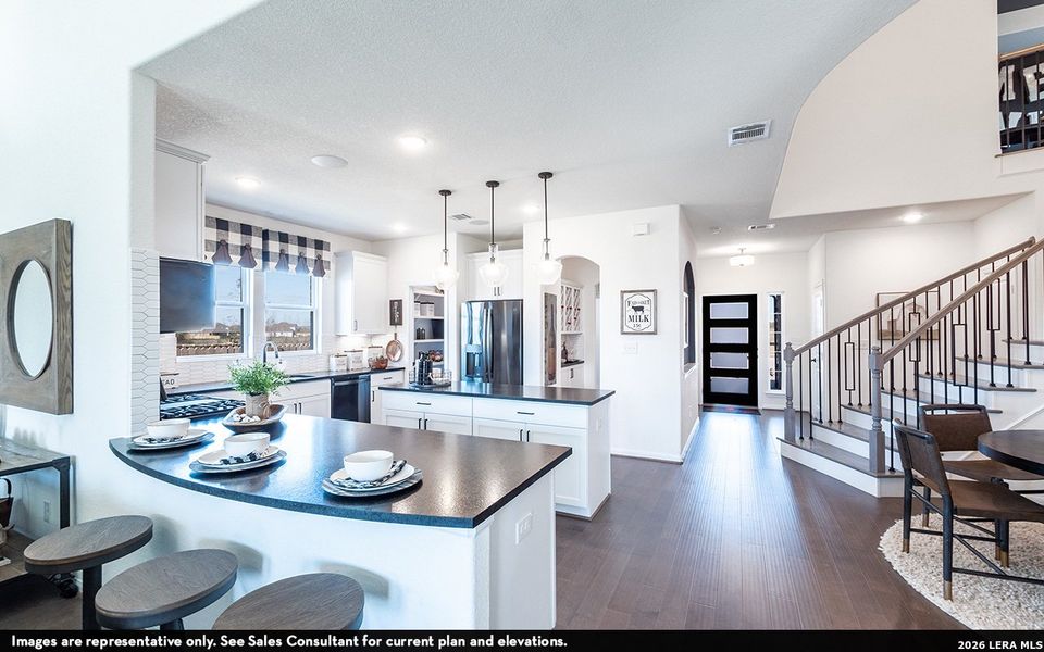 Furnished interior view inside a new home in Megan's Landing, Castroville (Image 3).