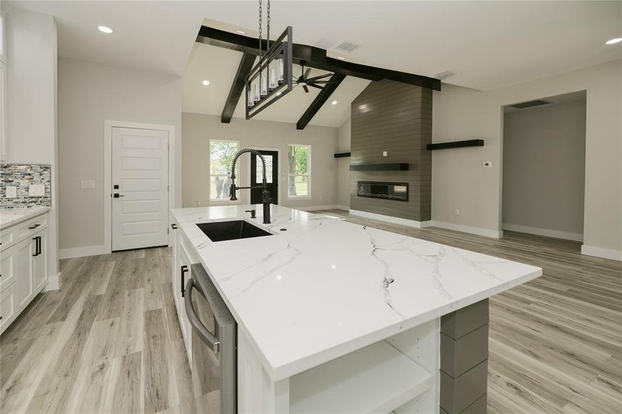 Furnished interior view inside a new home in , Greenville (Image 10).
