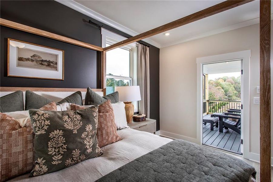 Furnished interior view inside a new home in Hopewell Reserve, Cumming (Image 18).