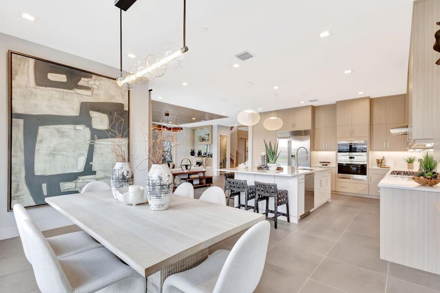 Furnished interior view inside a new home in Apex at Avenir, Palm Beach Gardens (Image 40).