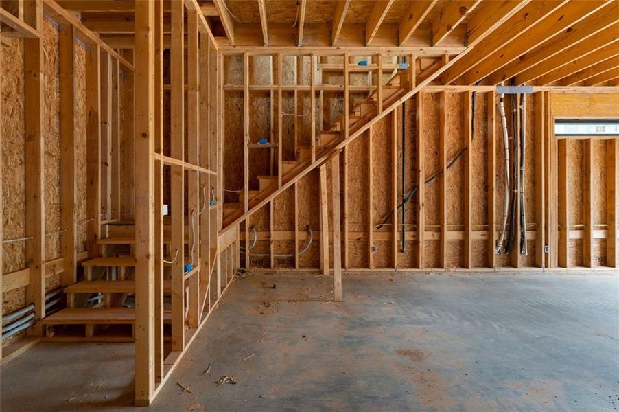 In-progress construction of a new home in , Kingston, GA (Image 53).