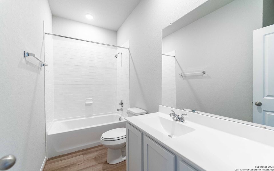 Furnished interior view inside a new home in Hennersby Hollow, San Antonio (Image 4). Furnished interior view inside a new home in Hennersby Hollow, San Antonio (Image 4).