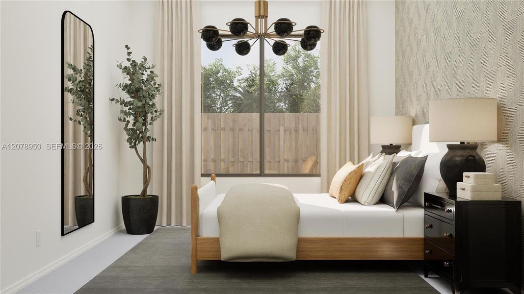Furnished interior view inside a new home in Coral Breeze, Miami (Image 14).