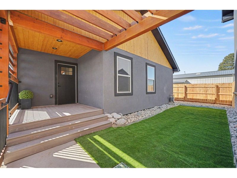 Exterior details and patio area of a home in , Dacono (Image 22).
