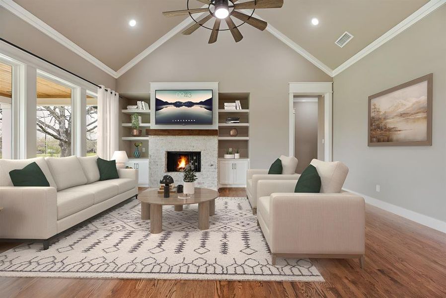 Furnished interior view inside a new home in , Poetry (Image 10). Furnished interior view inside a new home in , Poetry (Image 10).