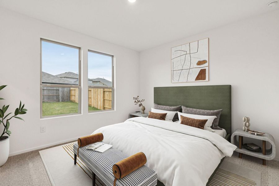 Furnished interior view inside a new home in Mavera, Conroe (Image 7).