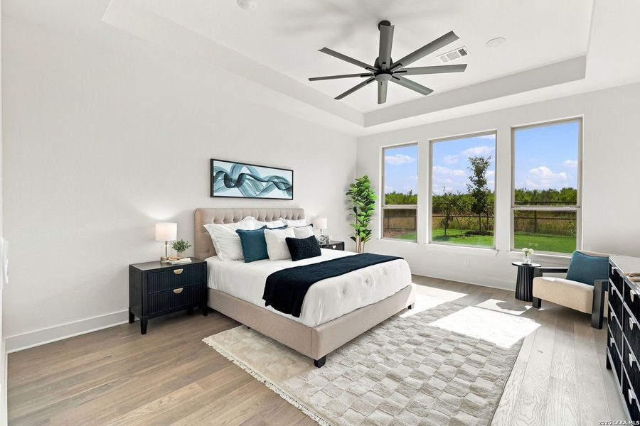 Furnished interior view inside a new home in Shavano Highlands, San Antonio (Image 20).