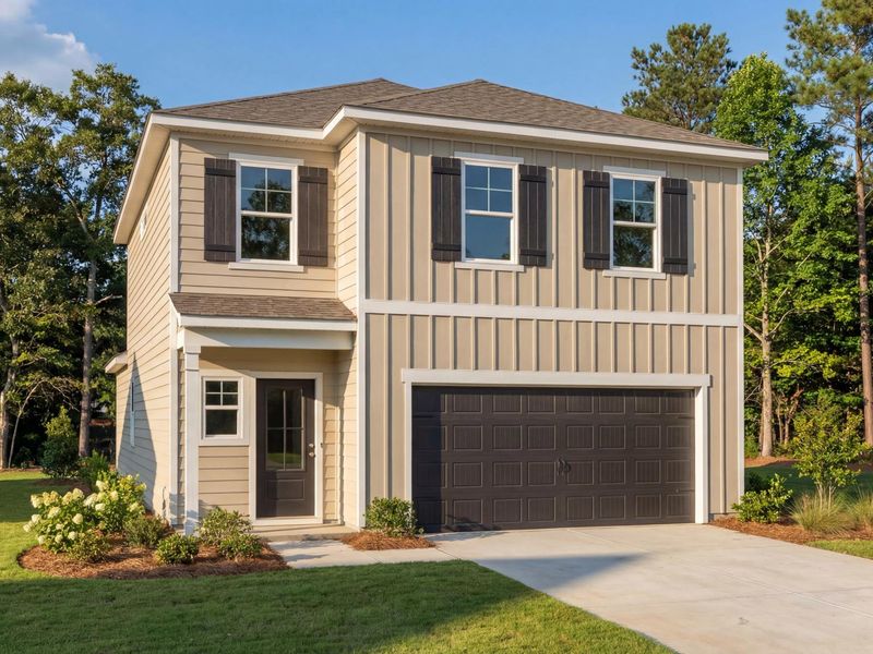 Representative exterior photo of a completed home built from the The Meadowbrook A by Davidson Homes LLC in Bailey Park, Fayetteville, TN (Image 22).