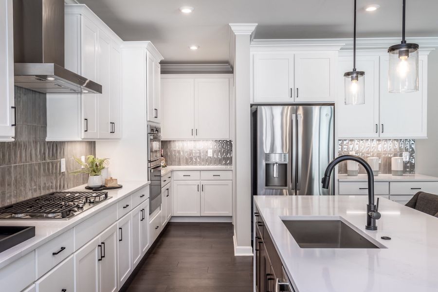 Representative furnished interior of a home built from the Rowan by Tri Pointe Homes in The Townes at Willow Park, Cary (Image 3).