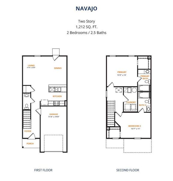 2D floor plan layout of this home in Santa Fe, Cleveland, TX (Image 4).
