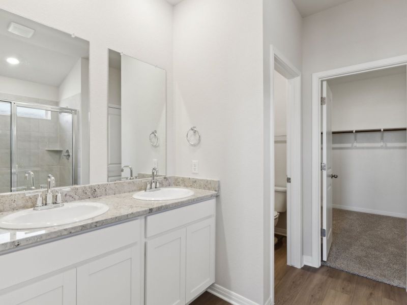 Furnished interior view inside a new home in Turner's Crossing - Reserve Collection, Buda (Image 3).