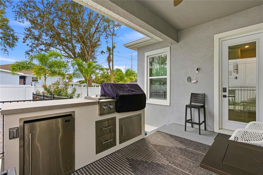 Exterior details and patio area of a home in , Tampa (Image 38). Exterior details and patio area of a home in , Tampa (Image 38).