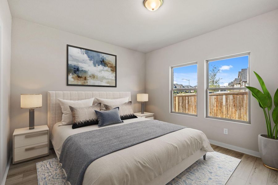 Furnished interior view inside a new home in Westridge Cove, Conroe (Image 9).