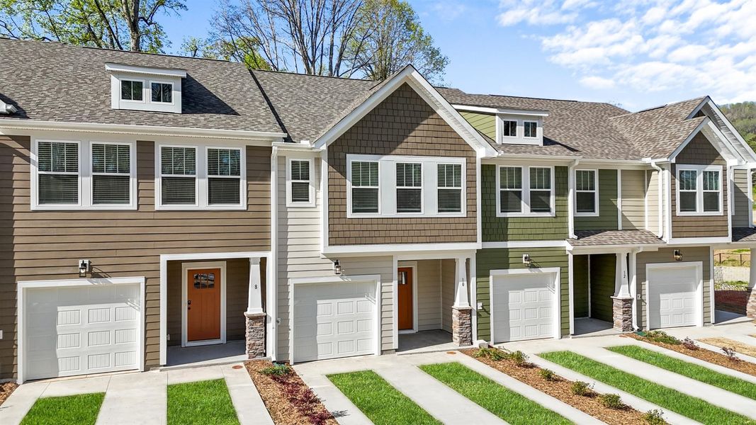 Front exterior of a new home in Clayton Crossing, Arden, NC, highlighting curb appeal (Image 2).