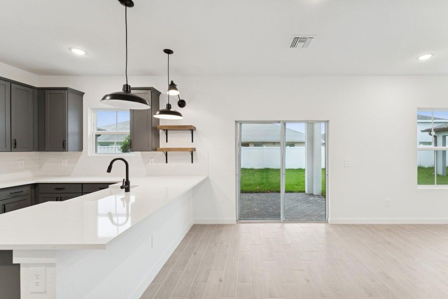 Furnished interior view inside a new home in , Fort Pierce (Image 8).