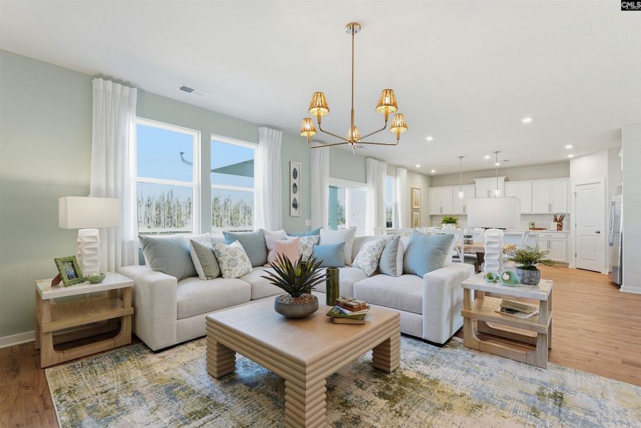 Furnished interior view inside a new home in Boykin Hills, Chapin (Image 14).