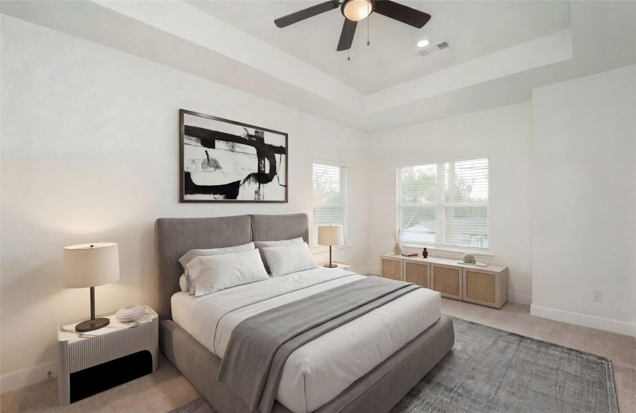 Furnished interior view inside a new home in , Houston (Image 18).