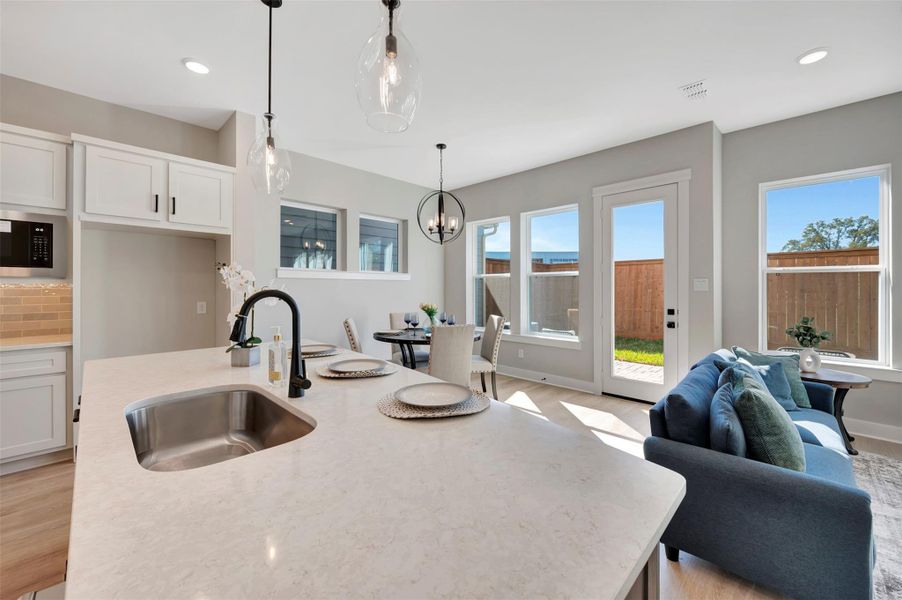 Furnished interior view inside a new home in Retreat at Oak Park, Houston (Image 5).