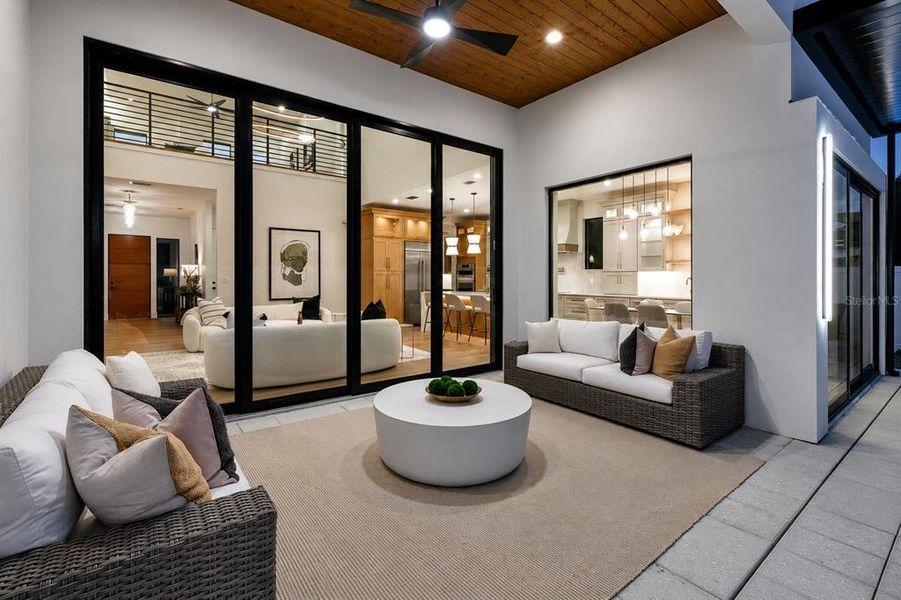 Exterior details and patio area of a home in , Sarasota (Image 30).
