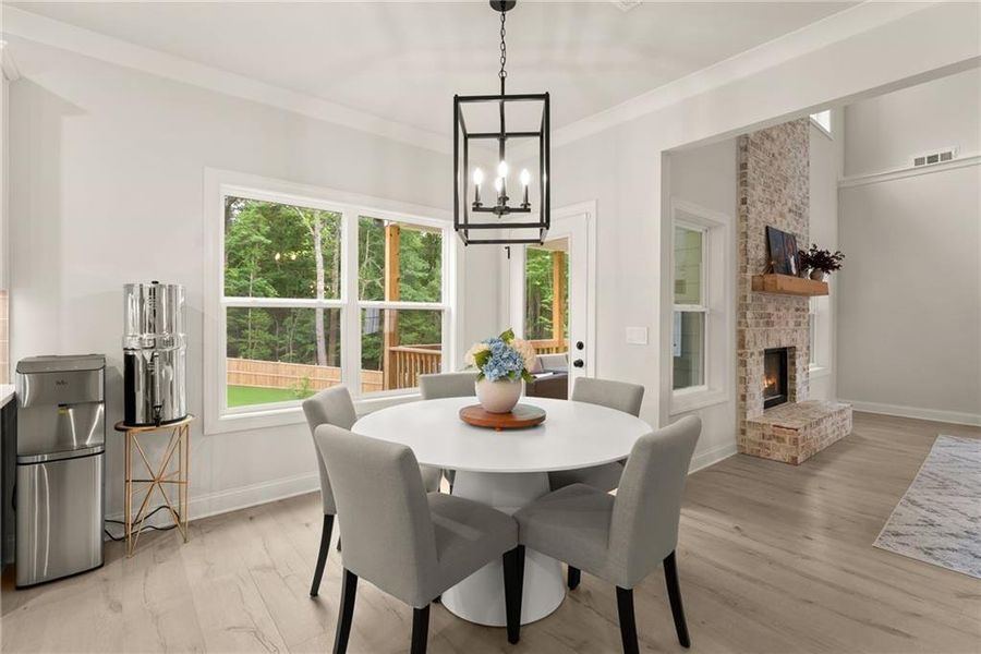 Furnished interior view inside a new home in Woodland Hills, Loganville (Image 19). Furnished interior view inside a new home in Woodland Hills, Loganville (Image 19).