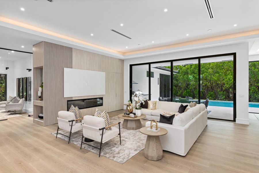 Furnished interior view inside a new home in , Delray Beach (Image 47).