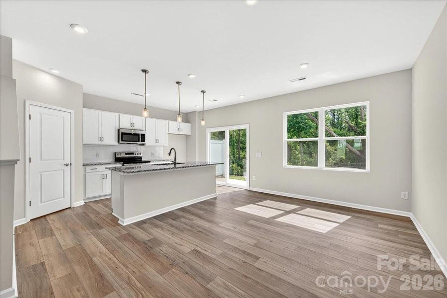 Open concept living Open concept living