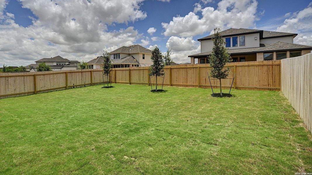 Exterior details and patio area of a home in Kallison Ranch, San Antonio (Image 23).