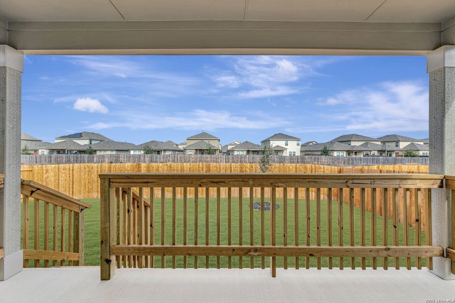 Exterior details and patio area of a home in Winding Brook, San Antonio (Image 3).
