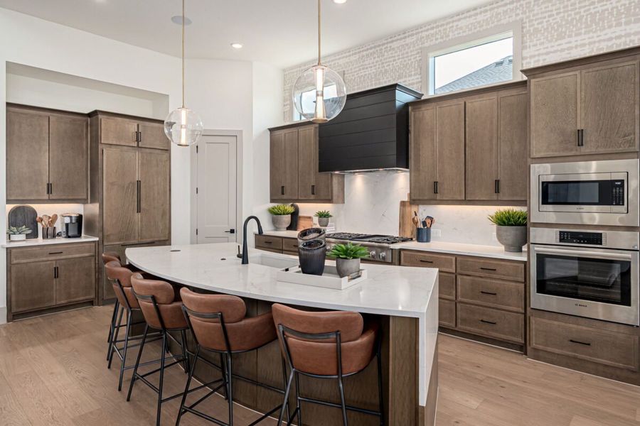 Representative furnished interior of a home built from the Hawthorne by Landon Homes in Lexington Frisco, Frisco (Image 9).