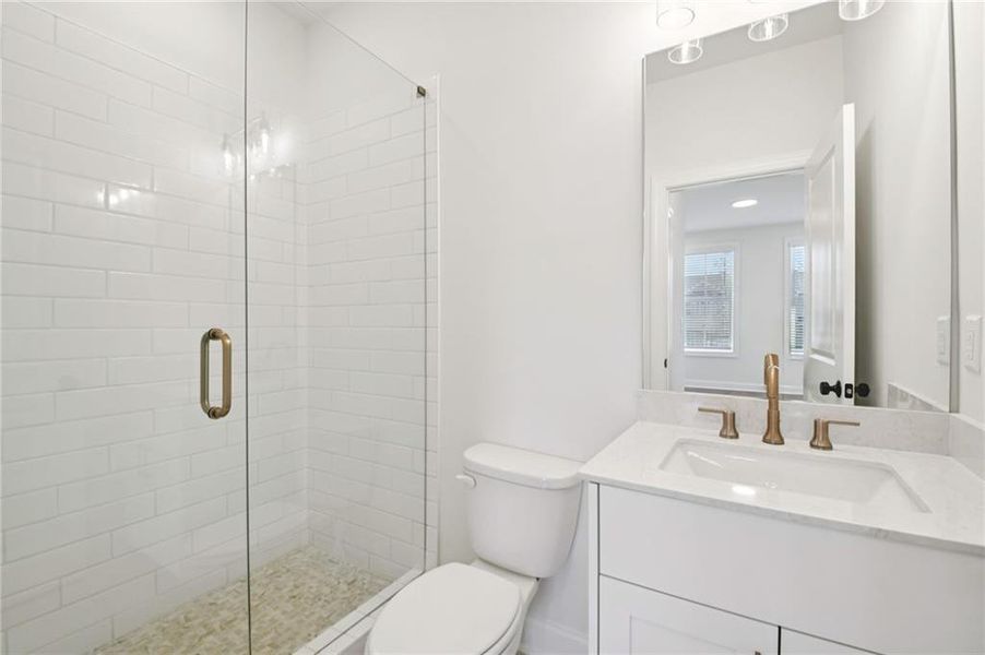 Furnished interior view inside a new home in Ward's Crossing Townhomes, Johns Creek (Image 11).