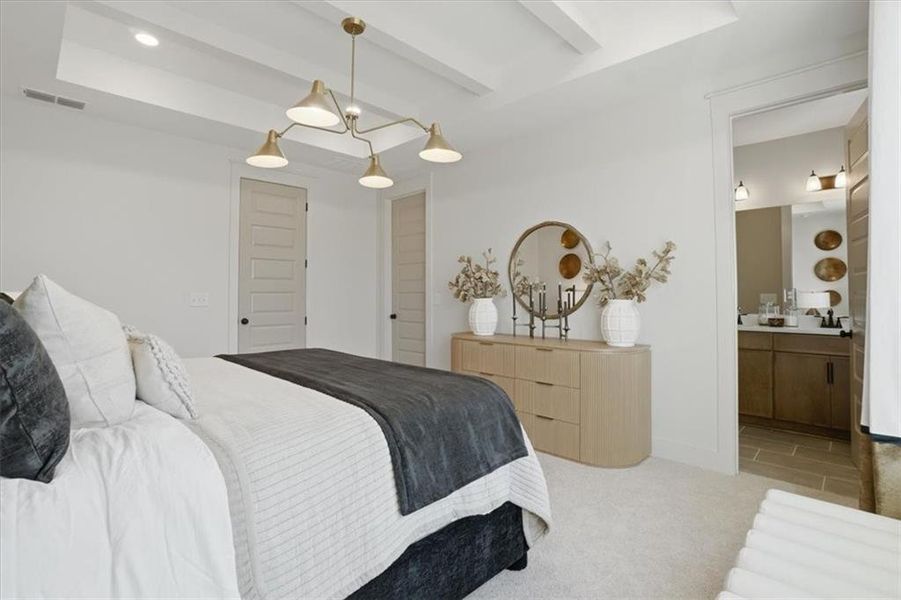 Furnished interior view inside a new home in The Eighteen, Atlanta (Image 10).
